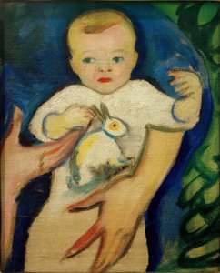 Bouddha avec pomme - August Macke